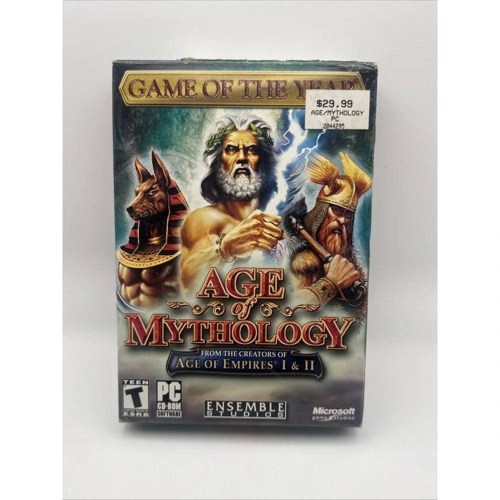 Age of Mythology Game Of The Year PC, CIB Computer Game Box 2002